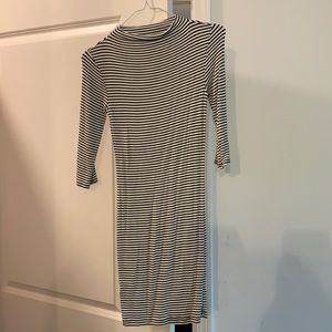 Striped body con dress